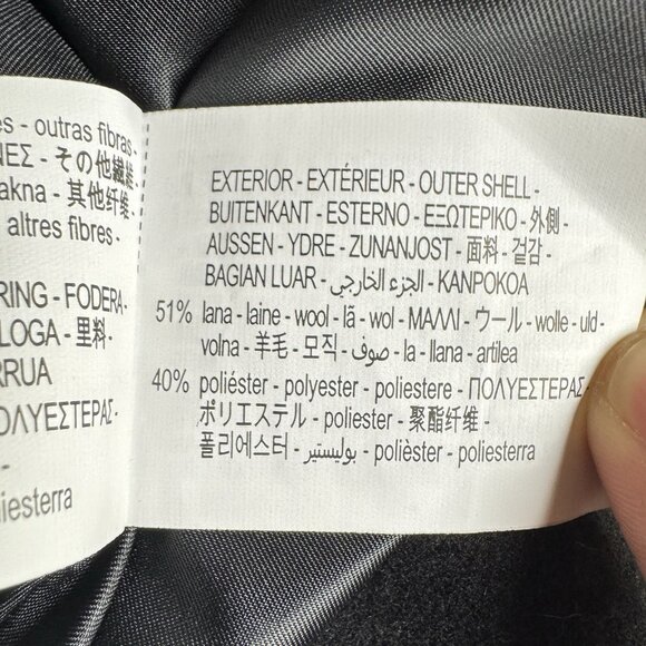 NWT ZARA Wool Blend Coat - Picture 8 of 8